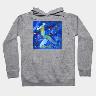 The mermaid and red fishes Hoodie